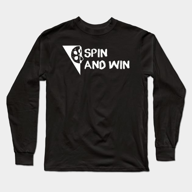 Spin and Win Cycling-Biking Workout Design Long Sleeve T-Shirt by teesbyfifi